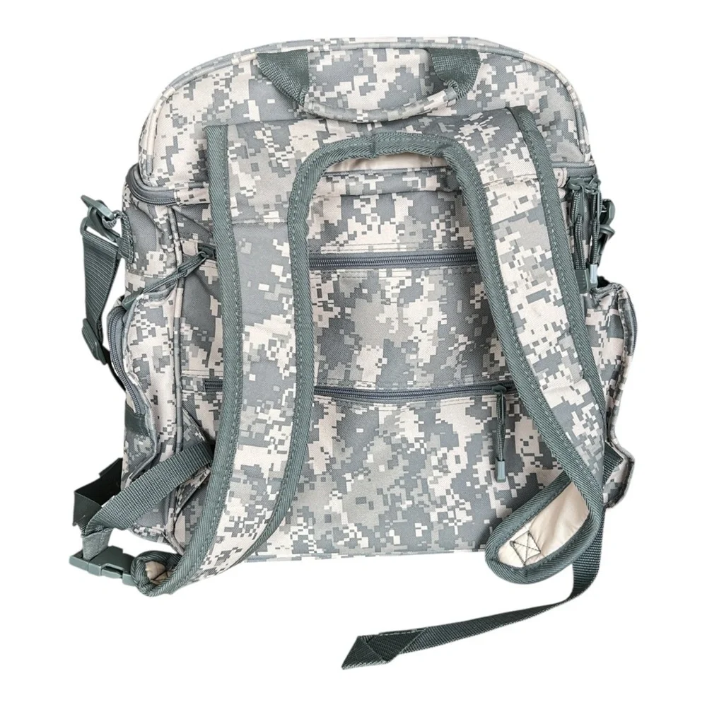 Tactical ACU Digital Camo Messenger Backpack - Multi-Pocket Range Bag